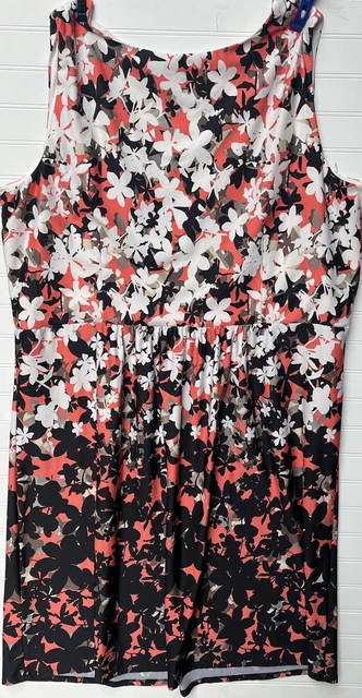Perceptions short sleeve floral lace fit & online flare dress