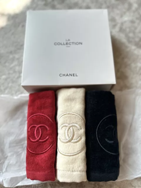 CHANEL, Makeup, Chanel Cc Logo Cotton Face Towels Qty 3 Nib