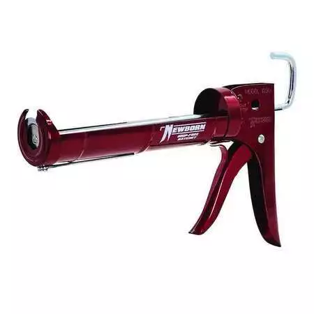 Newborn 189D Dripless Caulk Gun, Red, Steel, 10 Oz