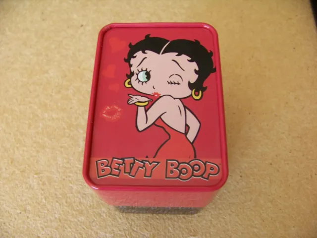 Betty Boop metal box light scratches or scuffs coin bank or ???