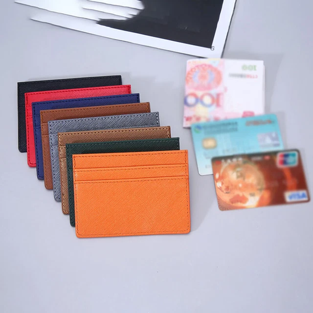 Portefeuille Cuir Véritable Bleu Foncé - Organisateur Carte RFID - Passeport - Neuf