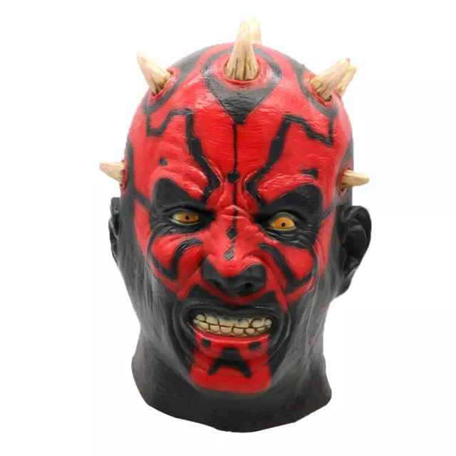 Star Wars Cosplay Darth Maul Sith Mask Full Head Halloween Masquerade Mask Props