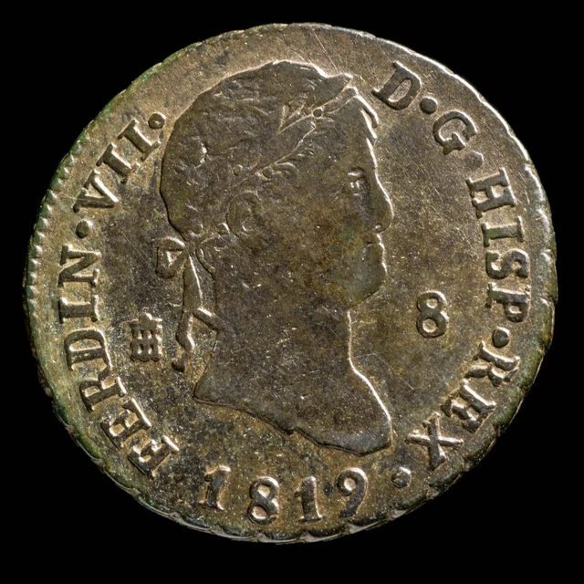 1819, 8 Maravedis Ferdinand VII, Segovia Mint - 30 mm / 11.83 gr.