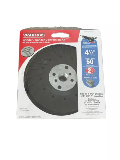 Diablo DCP045VGPS01G Grinder Sander Conversion Kit 4‑1/2 Dia. in.