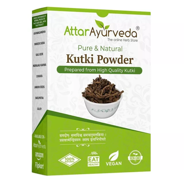 Attar Ayurveda Kutki Herb Powder 100 gm +Free Ship US