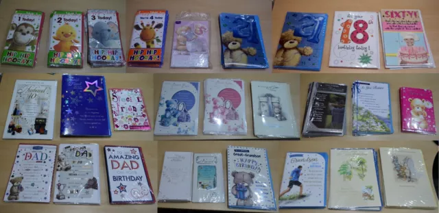 Job Lot Of 165 Greeting Cards, Ages Retirement, Son, Dad Grandad