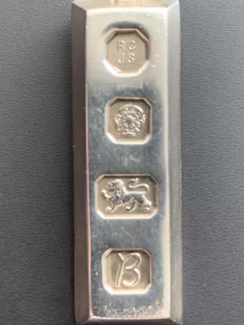 sterling silver ingot pendant