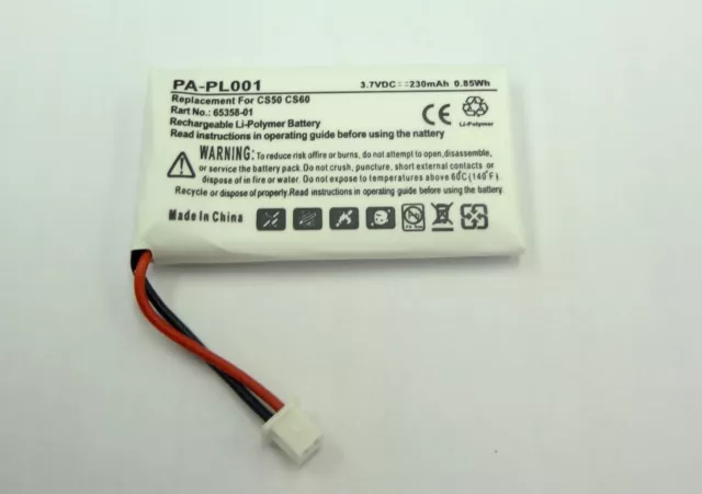 Spare Battery for Plantronics CS55 CS60 CS351N CS361N CS510 CS520 W710 & W720