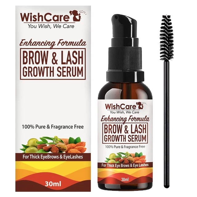 Suero de aceite de crecimiento de cejas y pestañas con aceite de ricino, aceite de almendras y vitamina E -30 ml