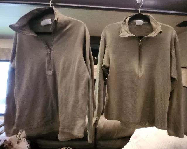 Shirt Level 2 Gen Iii Ecwcs Grid Fleece Top Military Cold Weather Med-Reg.