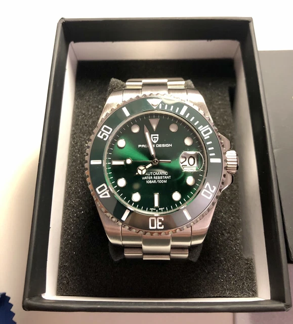 OROLOGIO PAGANI DESIGN verde homage Rolex Submariner Hulk 2020