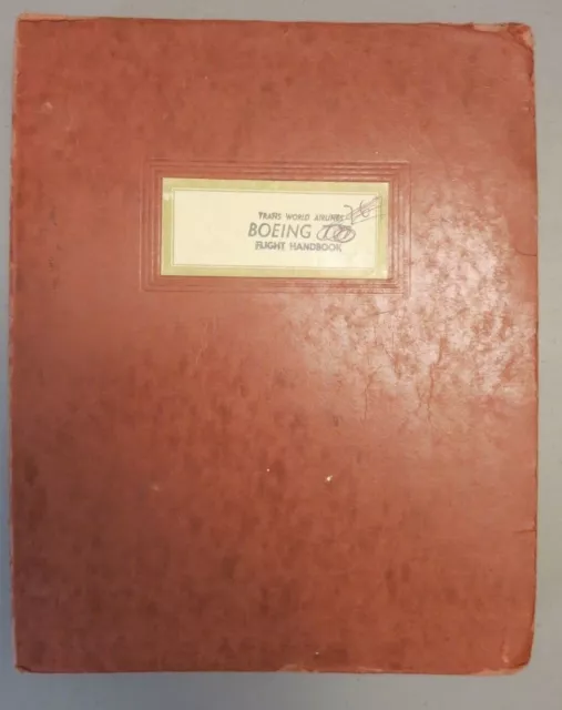 TWA Trans World Airlines Boeing 767 Flight Handbook - 1989 - Partial