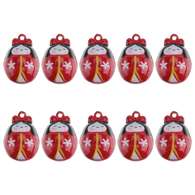10 piezas Dibujos animados Craft Bells Hágalo usted mismo Bell Accesorios Campana colgante