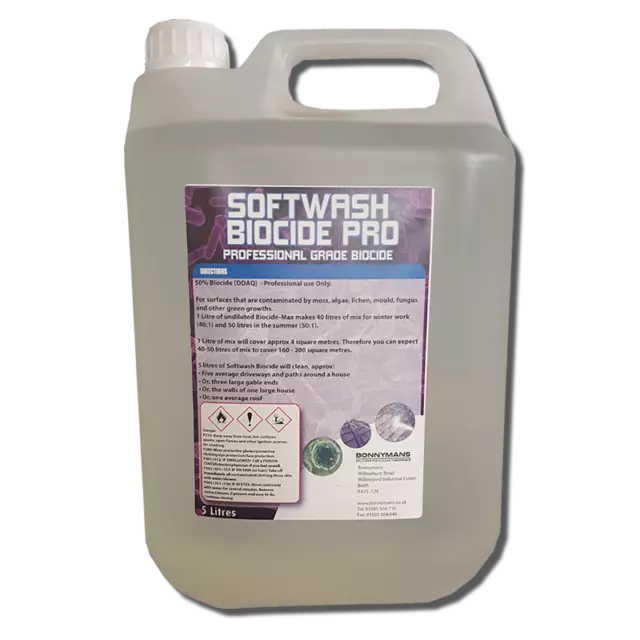 Softwash Biocide Pro - DDAC Based Professional Grade Biocide