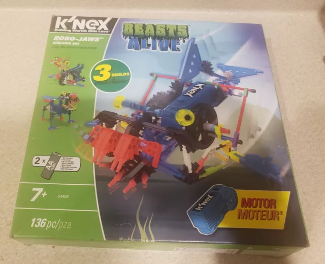 K'Nex Beasts Alive Robo Jaws USED - COMPLETE SET, 136 pieces