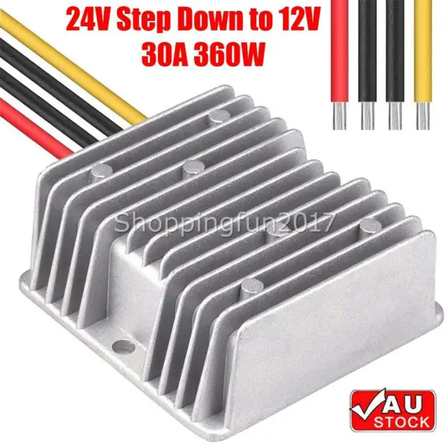 24V To 12V 30A Step Down DC DC Converter Voltage Reducer Regulator 30 Amp 360W