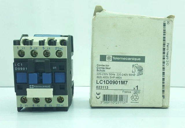Telemecanique Contactor Lc1D0901M7 220V 50/60 Hz 5Hp-460V / Lot Of 2