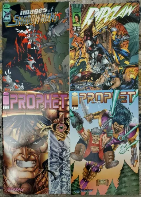 Ripclaw #3  Prophet #2, 3 Images of Shadowhawk 1 Image comics Lot of 4
