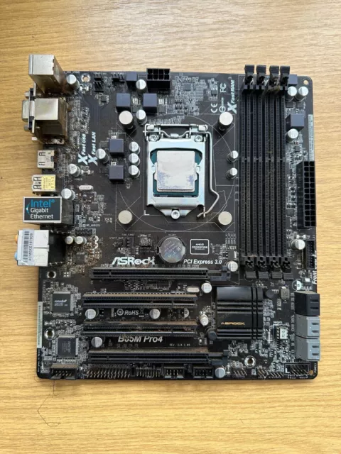 ASRock B85M Pro4 B85 Mainboard Micro ATX Sockel 1150 mit Intel CPU SR14E i5-4578