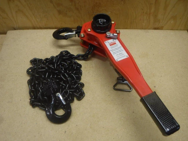 New DAYTON 48ME56 Lever Chain Hoist 3000 lb. Load Capacity 15 foot Hoist Lift