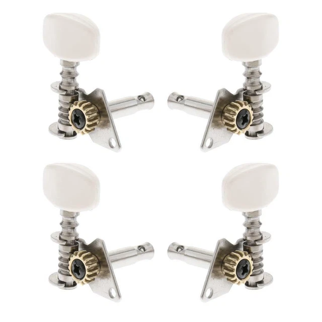 REACHISE 4pcs Ukulele Tuners Tuning Pegs Machine Heads (White