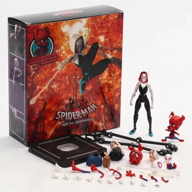 5.3''Spider-Man Into The Spider-Verse Spider Gwen Action Figure SV-Action In Box