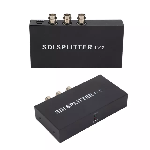 SDI 1X2 Splitter 1-In-2-Out Distribution Repeater Extender US Plug 100‑240V LIF