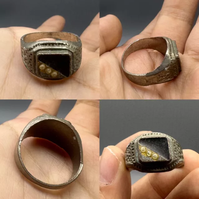 Wonderful unique ancient Roman bronze rare ring