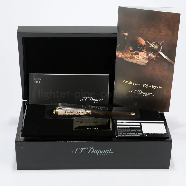 S.t. Dupont Shakespeare Sword Fountain Pen, Limited Edition 290103