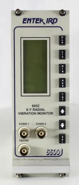 Entek IRD 6652 X-Y Radial Vibration Monitor 6600 Series 2 AW10474-7 20000423