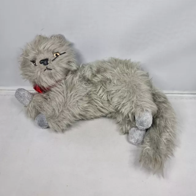 2001 Ty Beanie Babies - Beani the Grey Cat - Soft Plush Stuffed Teddy Toy Gift