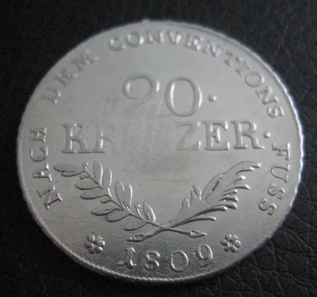 Mds Österreich Austria Habsburg Tirol 20 Kreuzer 1809 "Andreas Hofer", Silber #W 2