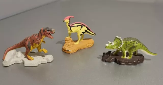 Rare Jurassic Park Die-Cast 3 Metal Figures Dinosaurs 1st Generation 1993