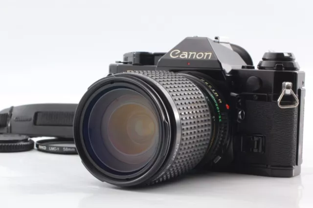 [CLA'd] Cámara de película SLR negra de 35 mm con programa Canon AE-1 con...