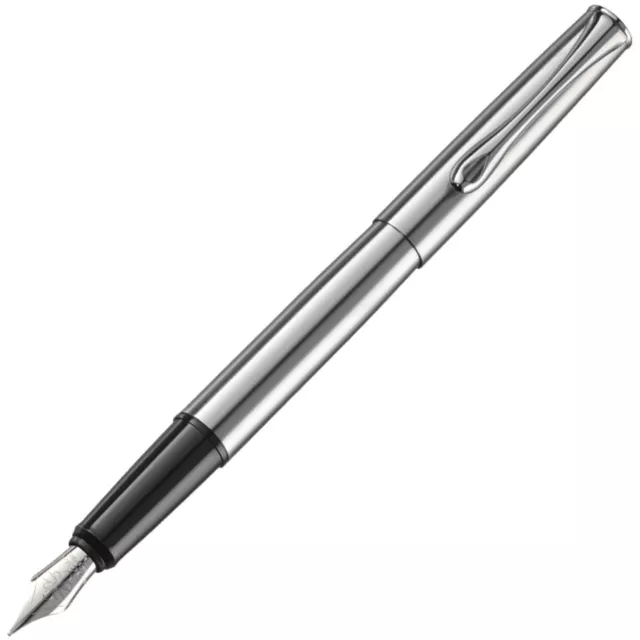 Diplomat Esteem Matte Chrome Trim Fountain Pen, Fine Nib