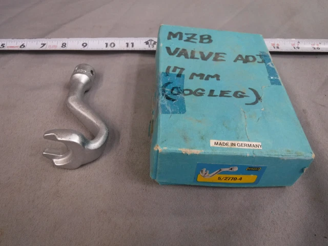 HAZET SOCKET WRENCH CROWSFOOT 2770-4 17mm GERMANY MERCEDES BENZ VALVE ADJUST