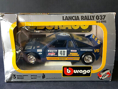 Lancia Rally 037 Bleu #40 made in Italy Burago 1/24 Burago 2eme série 