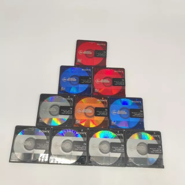 10xSony 74 Mini Disk  Recordable Mini Disc MD74 vom Händler MD MiniDisc