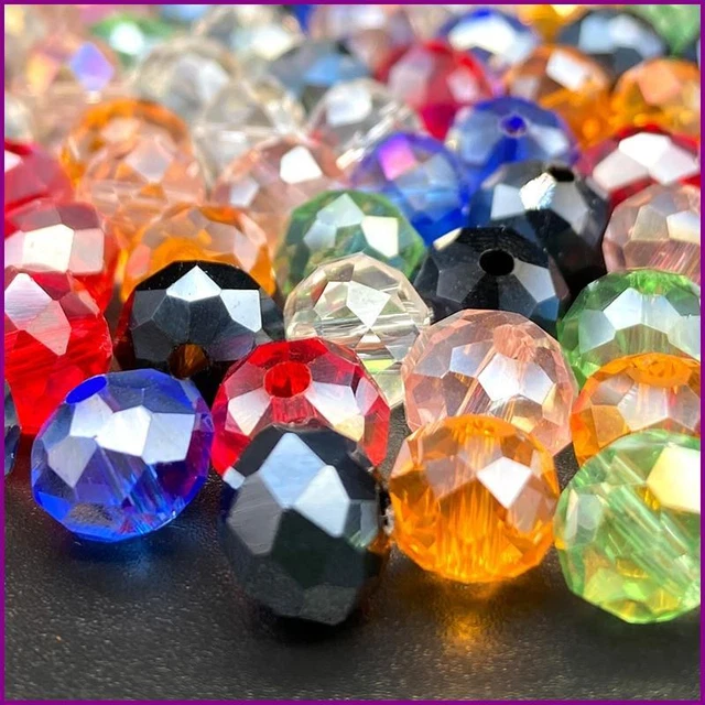 2 3 4 6mm Faceted Rondelle Austria Crystal Glass Beads Loose Spacer Beads