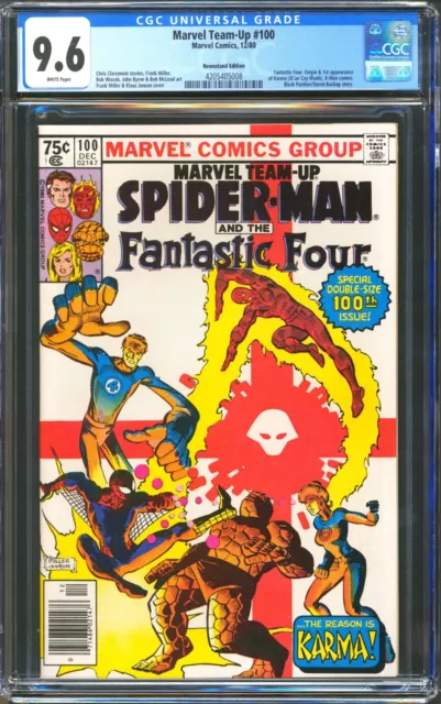 Marvel Team-Up #100 - Cgc 9.6 Wp - Newsstand - 1St Karma - Black Panther/Storm