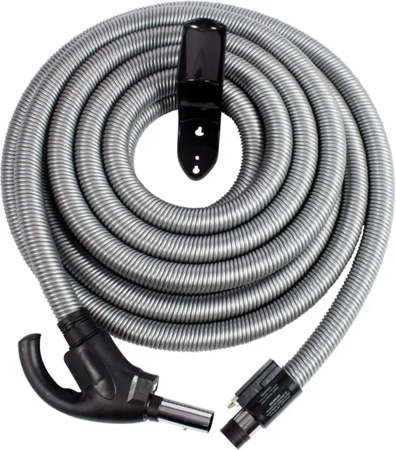 Cen-Tec Systems Central Vacuum 30 Ft. w/ Flush Handle and DC End, Silver