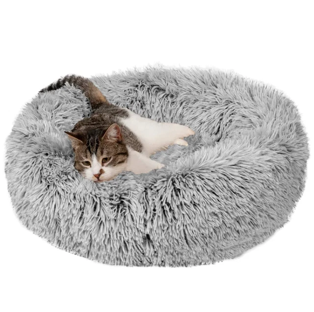 Cuddler Long Fur Donut Bed NEW