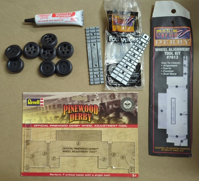 CUB SCOUT PINEWOOD Derby Wheel Alignment Tool 7613 & Tooled Official