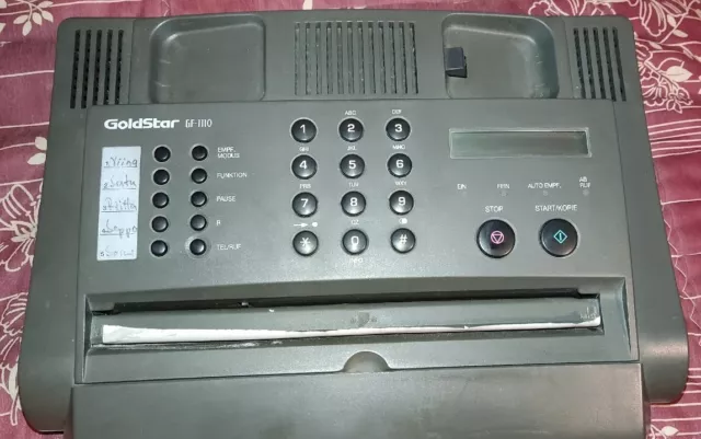 Faxgerät Goldstar LG GF-1110 Retro funktioniert Ohne Hörer Lese Beschreibung!