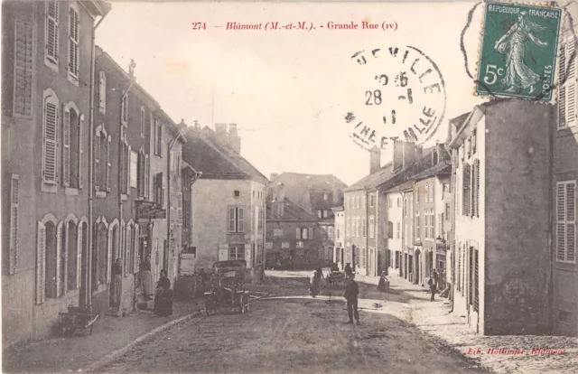 CPA 54 BLAMONT GRAND RUE (Not Common Shot