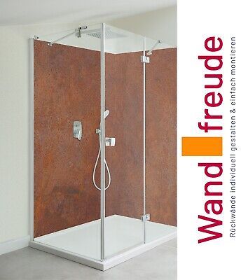 Pared posterior de ducha aluminio metal oxidado paredes traseras de ducha 1+2 placas revestimiento de pared