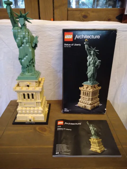 LEGO Statue Of Liberty 3450 Sculptures 2000- 100% Complete Rare