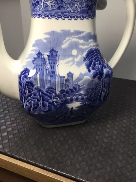 Vintage Enoch Wedgwood River scene Design Coffee Pot