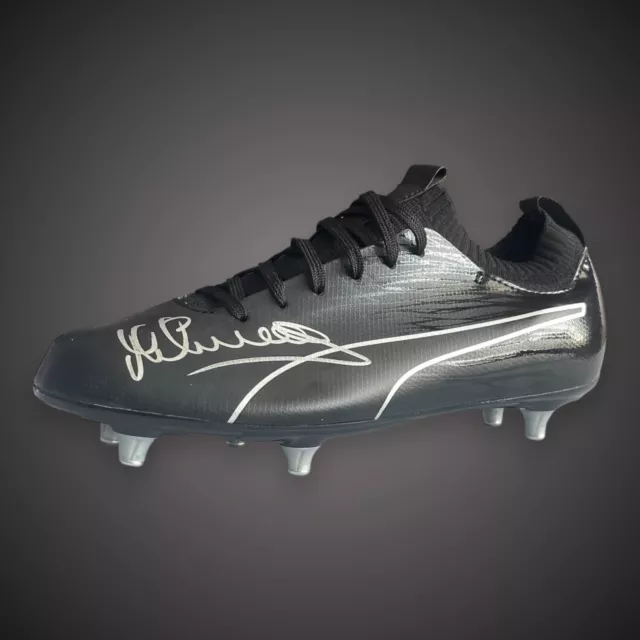 Michael Owen Hand Signed Puma Football Boot Silver Signature £65 With COA