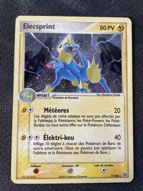 Elecsprint Holo - Pokemon 7/106 Ex Emeraude Fr